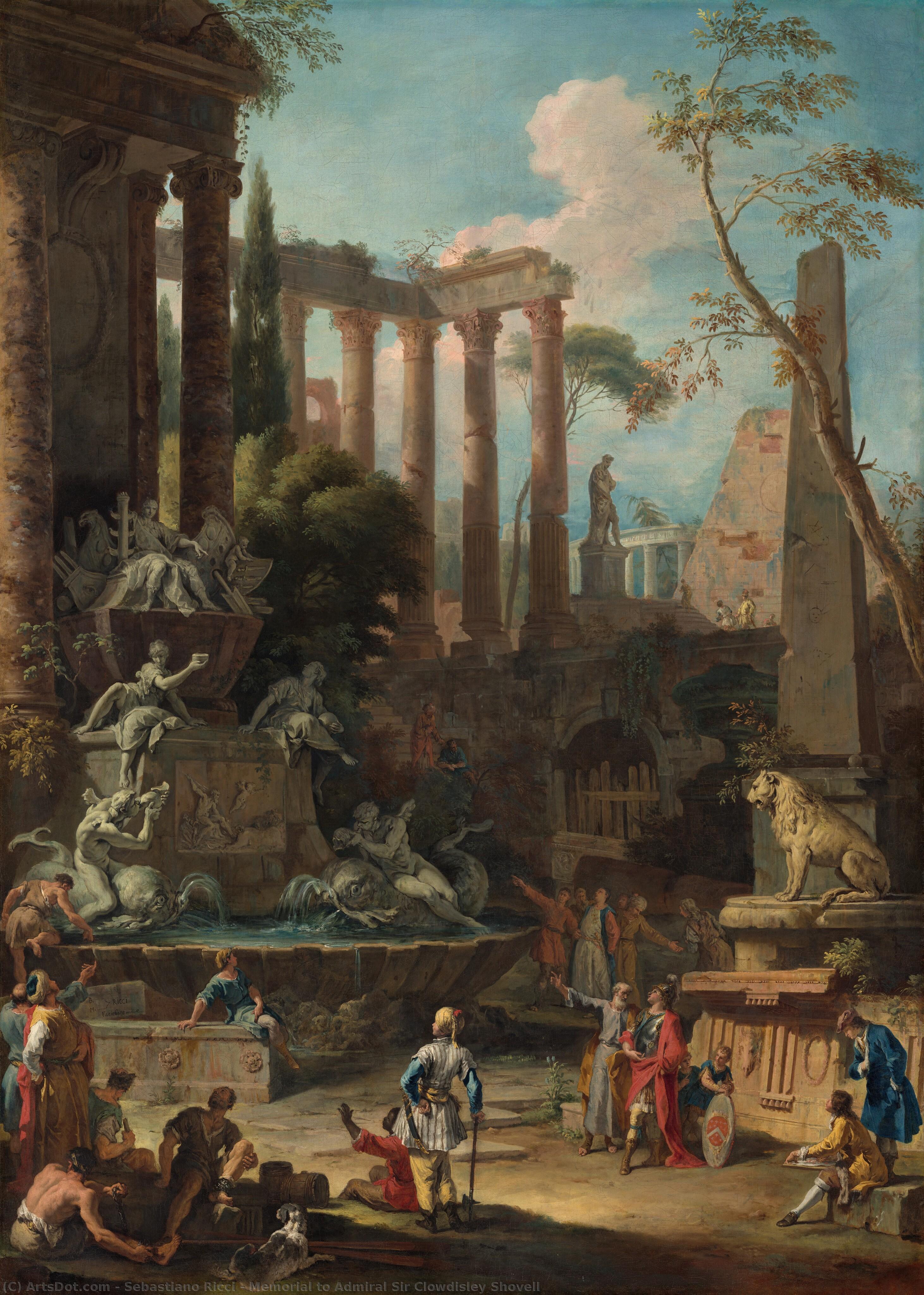 Memorial To Admiral Sir Clowdisley Shovell — Sebastiano Ricci