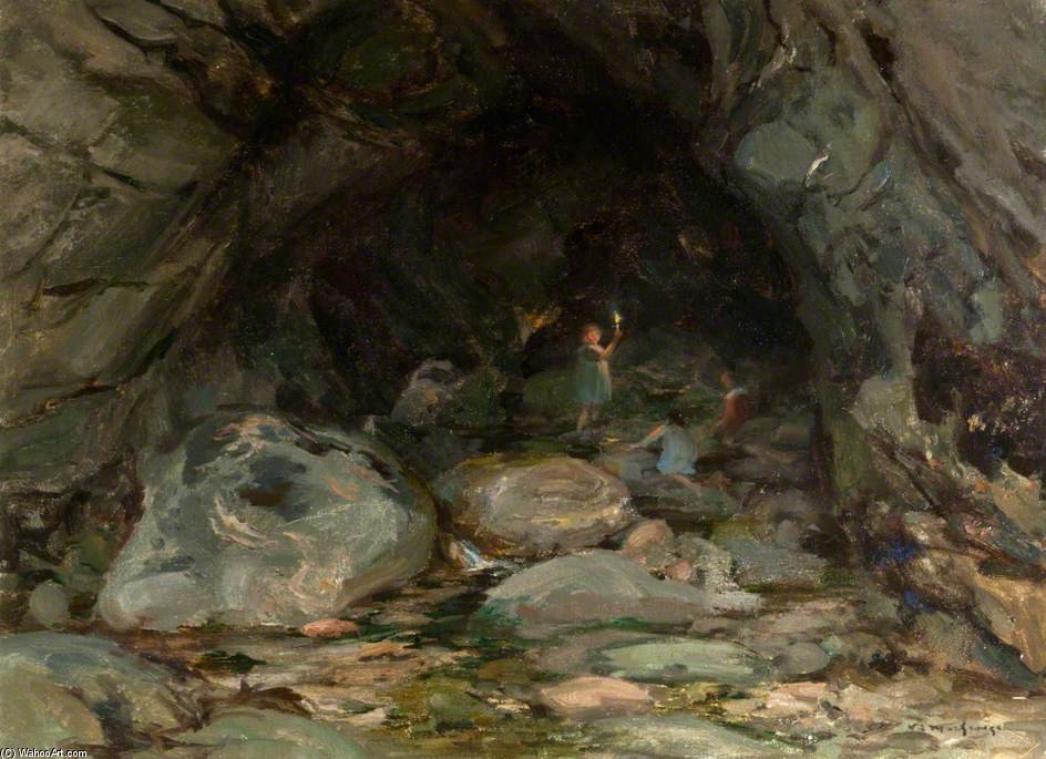 The Cave At Auchenlair — William Stewart Macgeorge