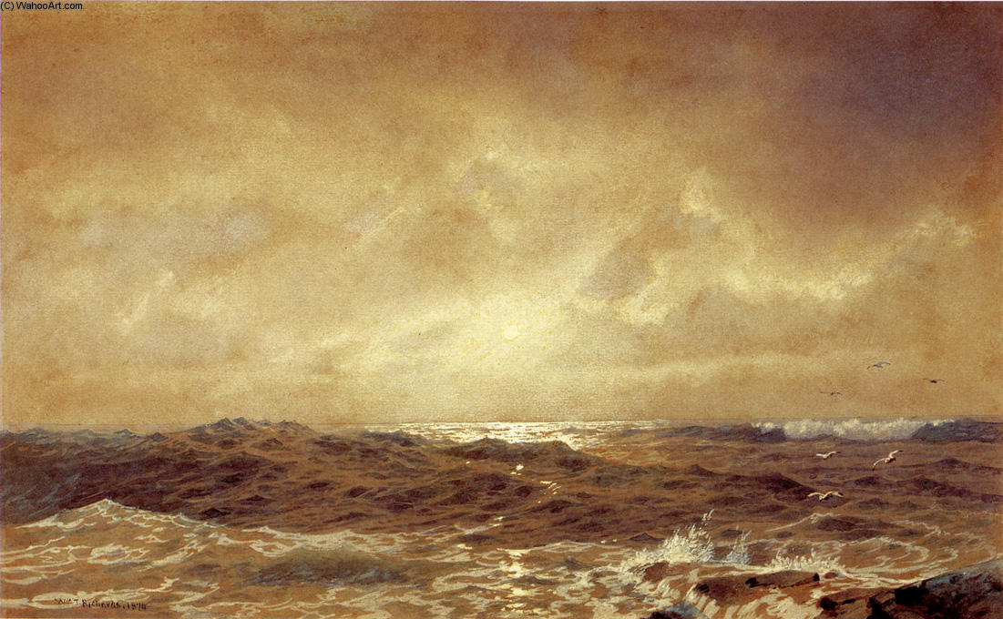 Rocks And Sea — William Trost Richards