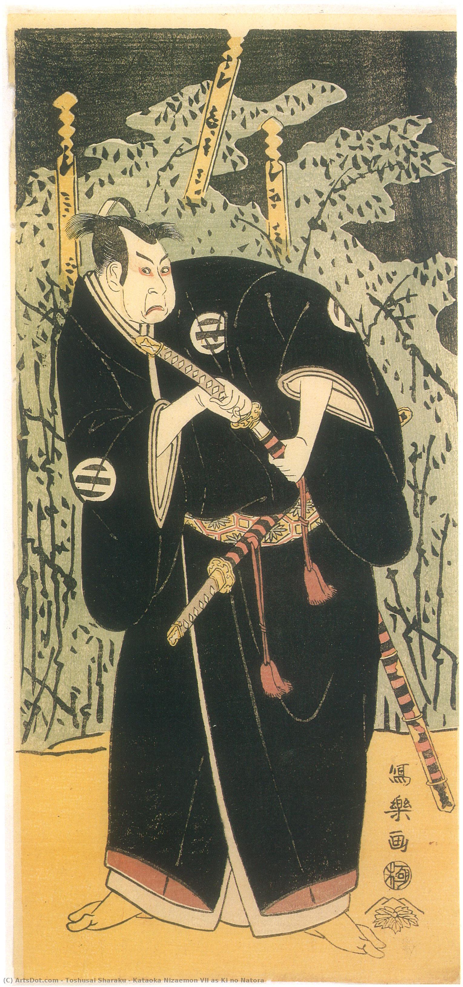 Kataoka Nizaemon Vii As Ki No Natora — Toshusai Sharaku