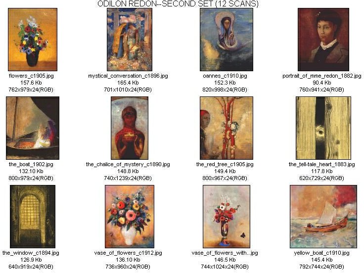 Thumbnails — Odilon Redon
