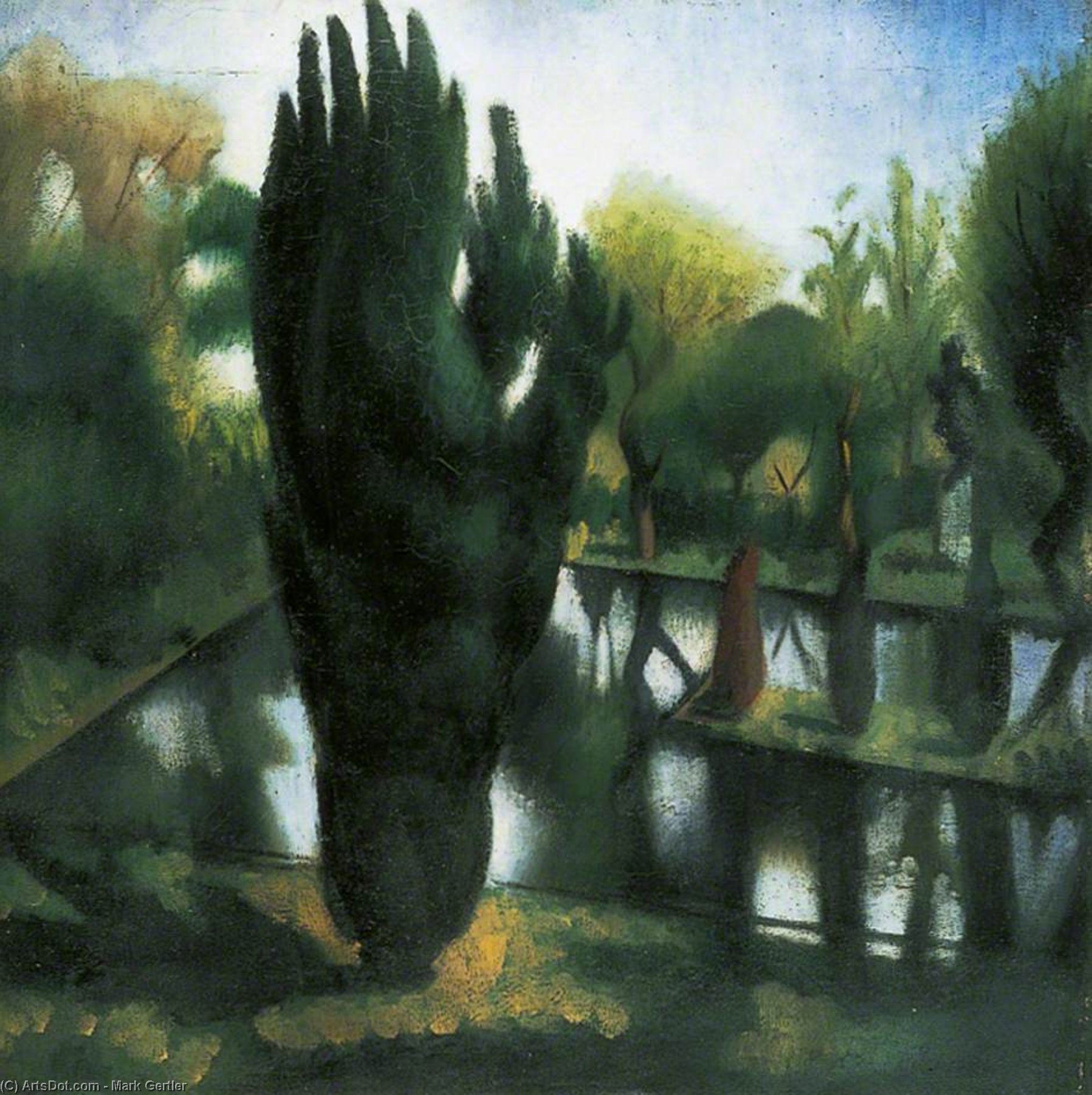 The Pond At Garsington — Mark Gertler