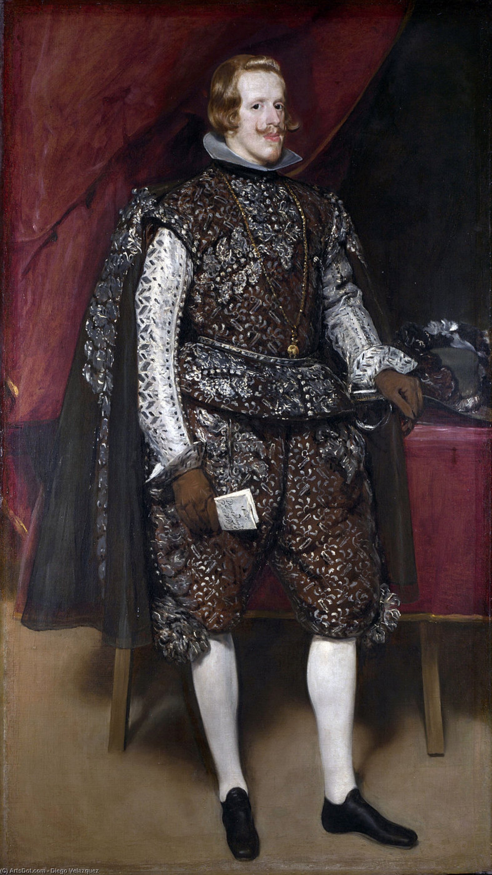 Philip Iv Of Spain In Brown And Silver — Diego Velázquez