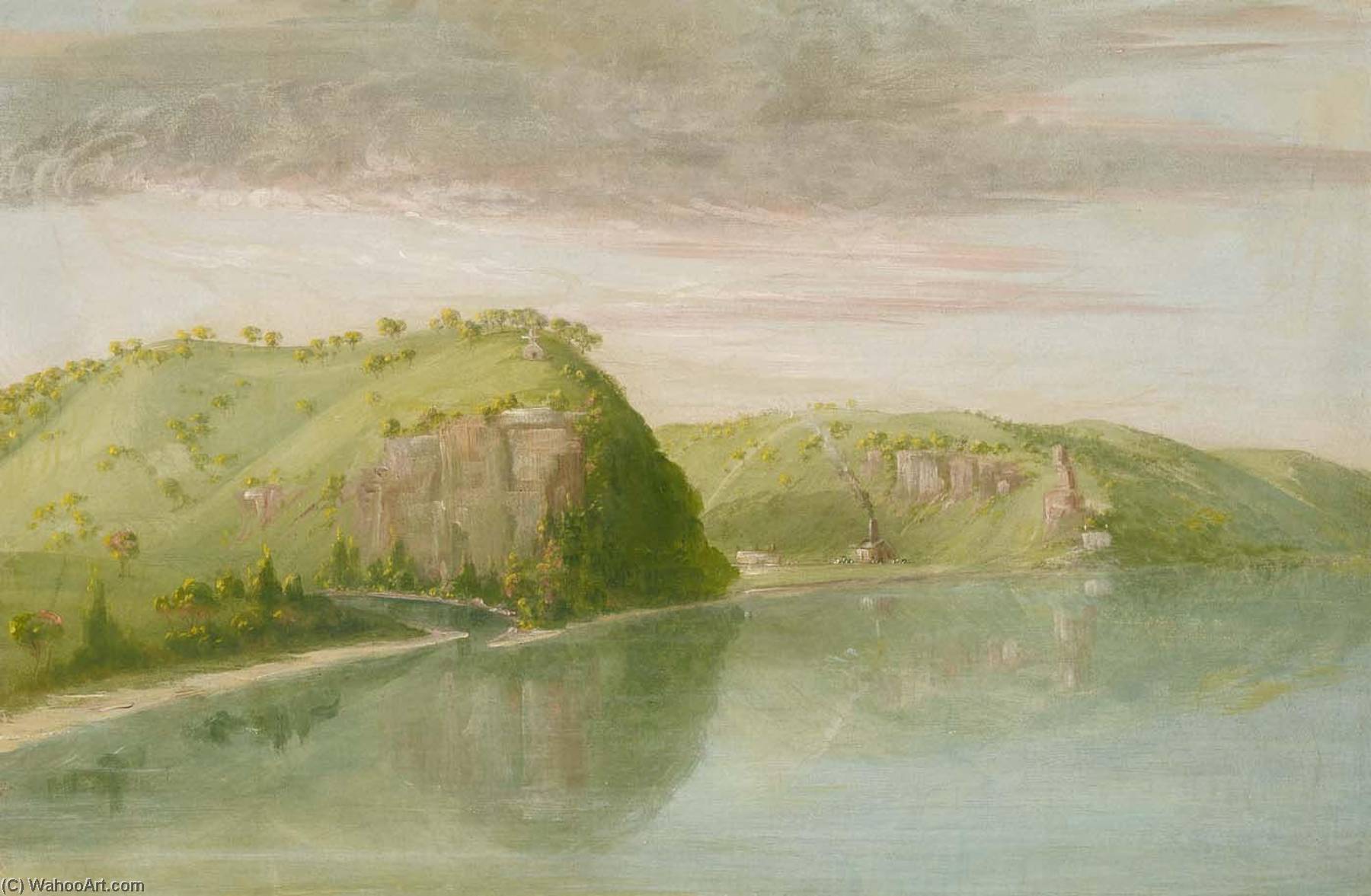 Dubuque's Grave, Upper Mississippi — George Catlin