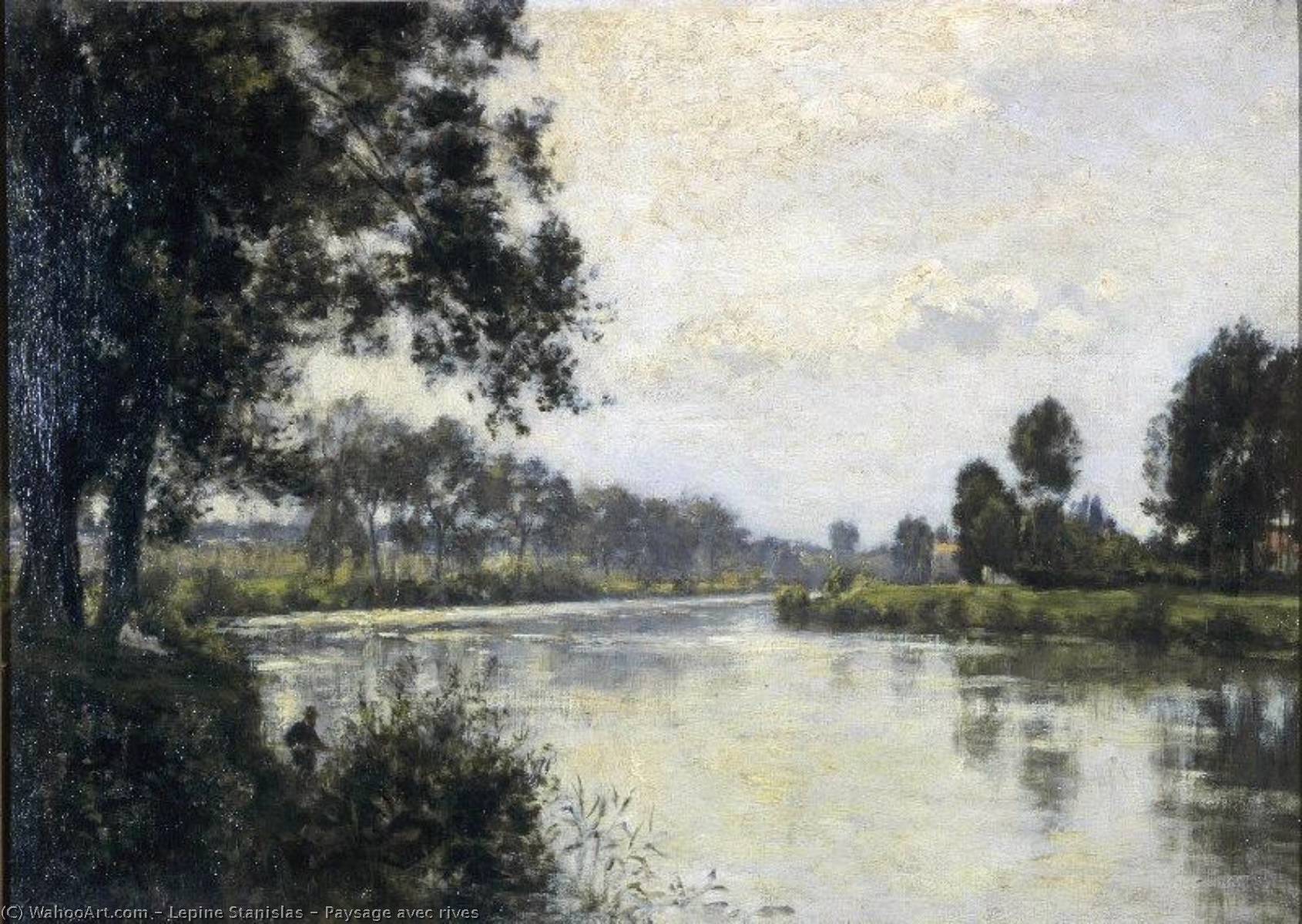 Paysage Avec Rives — Stanislas Lépine