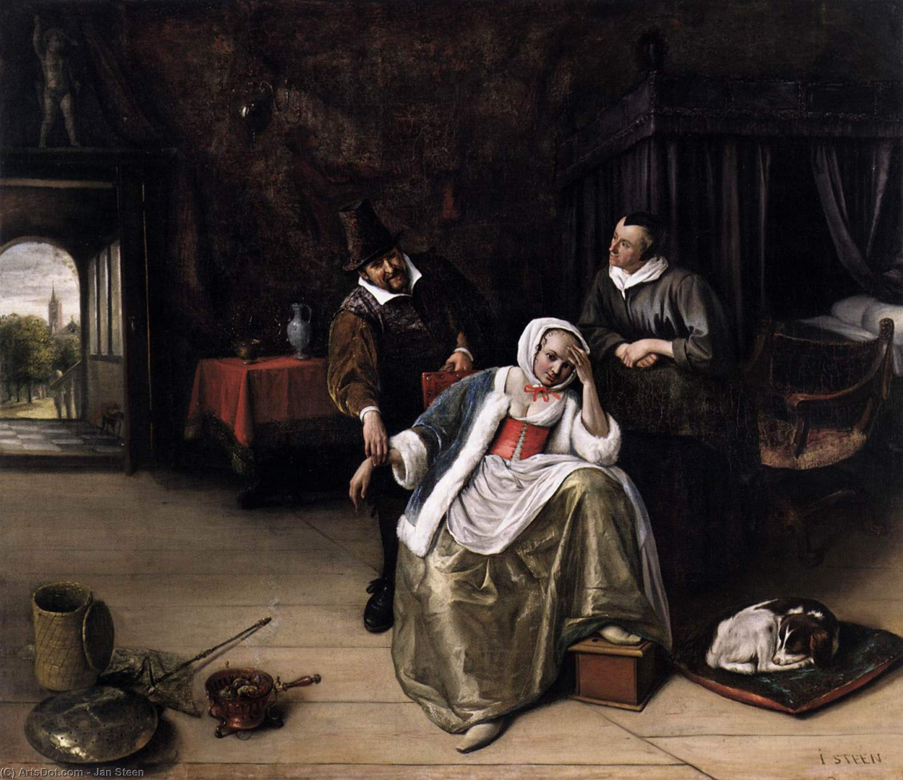 The Lovesick Maiden — Jan Havickszoon Steen