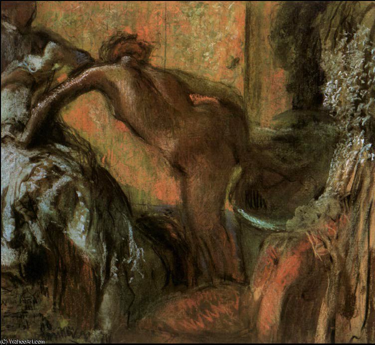 After The Bath, C. — Edgar Degas