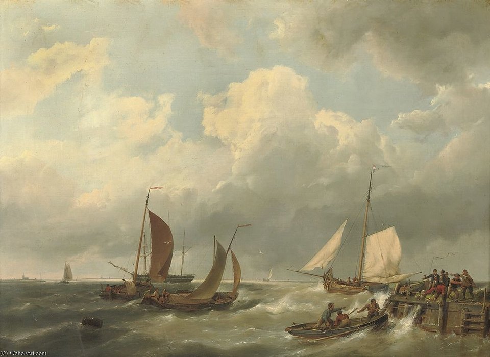 Setting Out To Sea — Hermanus Junior Koekkoek