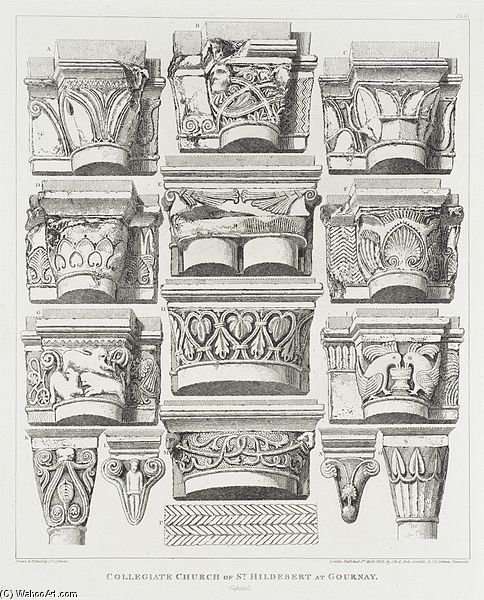 Collegiate Church Of St. Hildebert At Gournay — John Sell Cotman