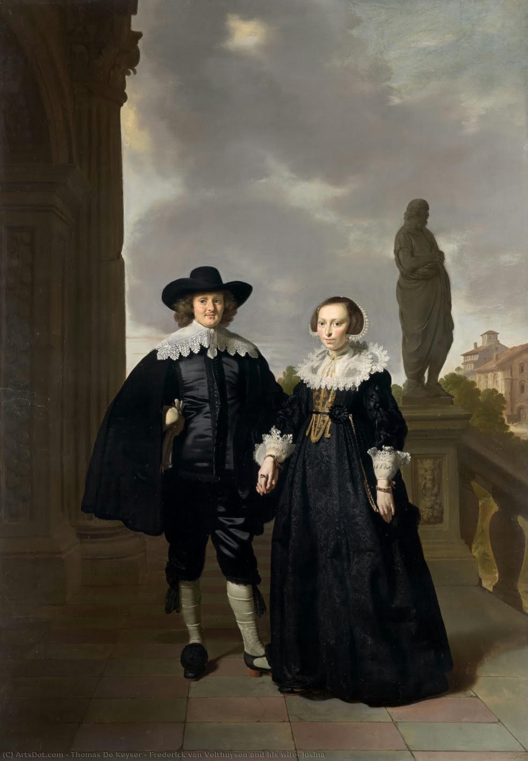 Frederick Van Velthuysen And His Wife, Josina — Thomas De Keyser