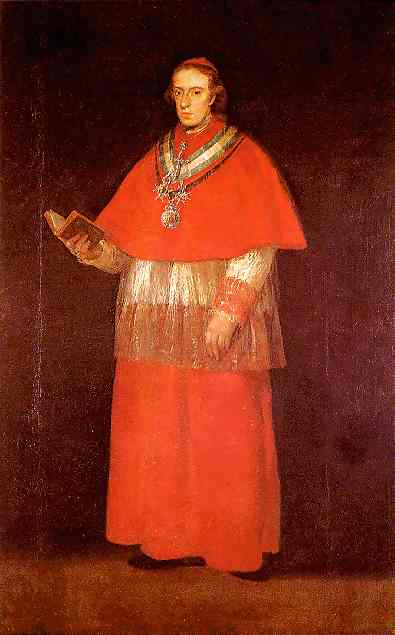 Cardinal Luis Maria De Borb N Y Vallabriga — Francisco José De Goya Y Lucientes