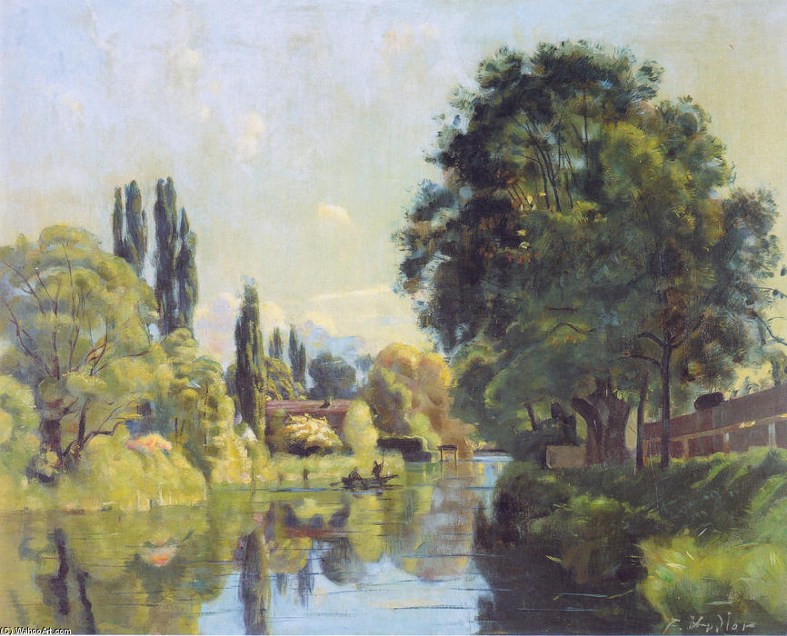 The Aarekanal Near Thun — Ferdinand Hodler