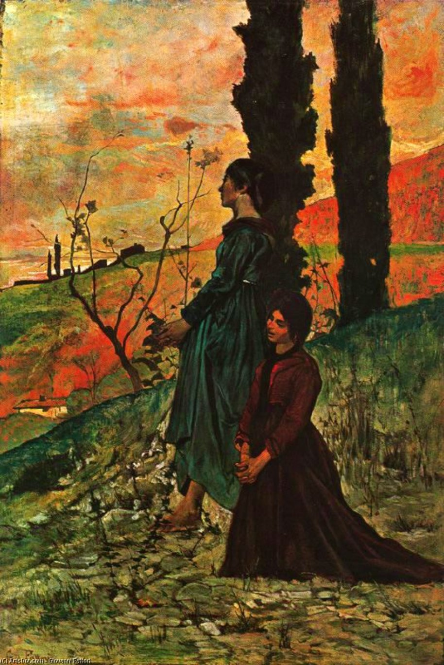 The Evening Prayer — Giovanni Fattori