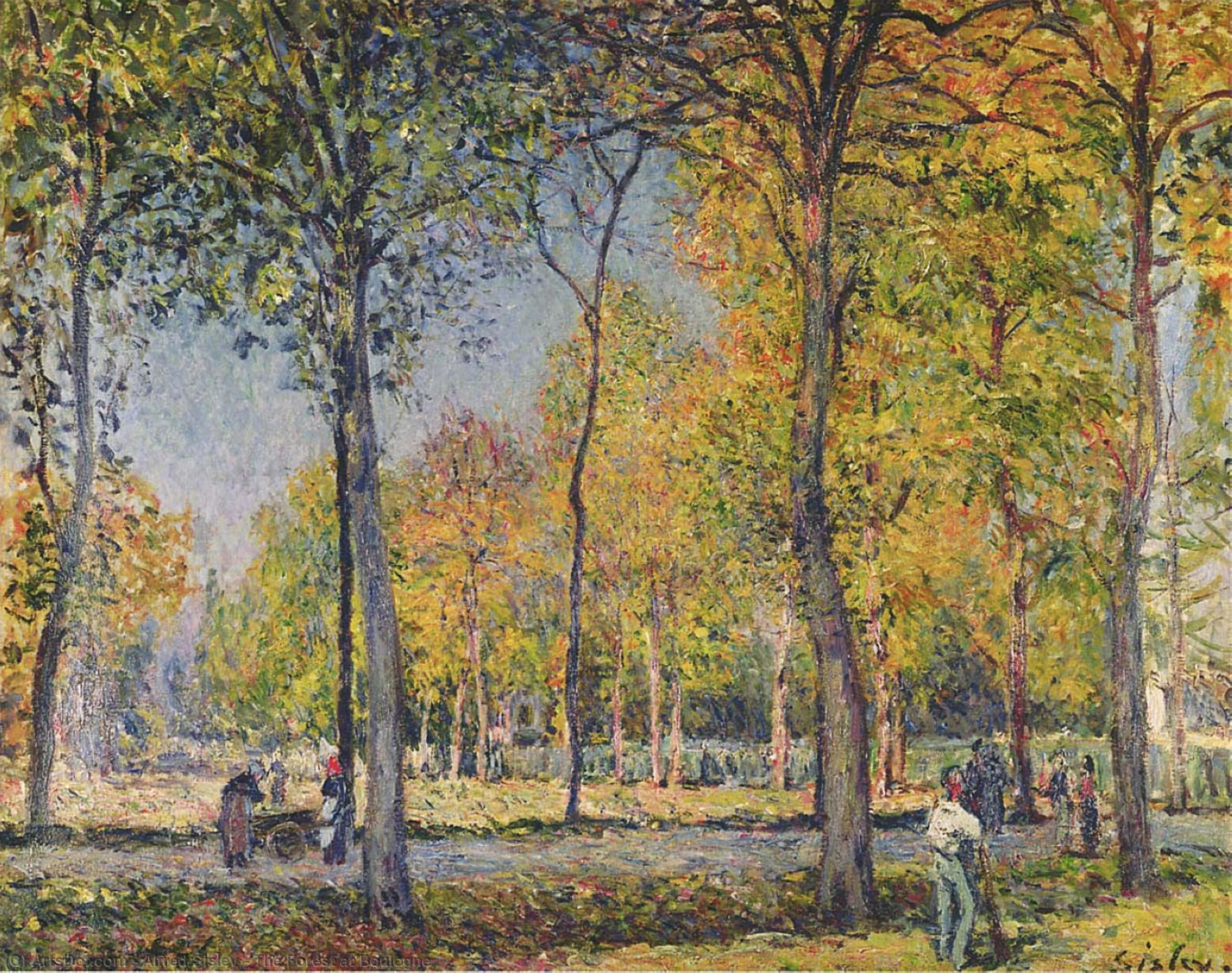 The Forest At Boulogne — Alfred Sisley