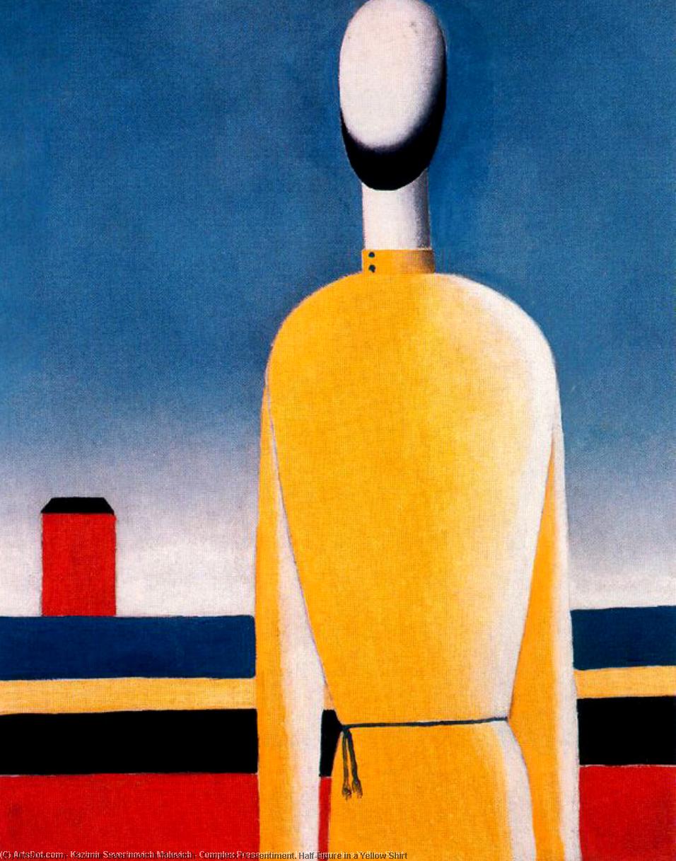 Complex Presentiment. Half-figure In A Yellow Shirt — Kazimir Malevich