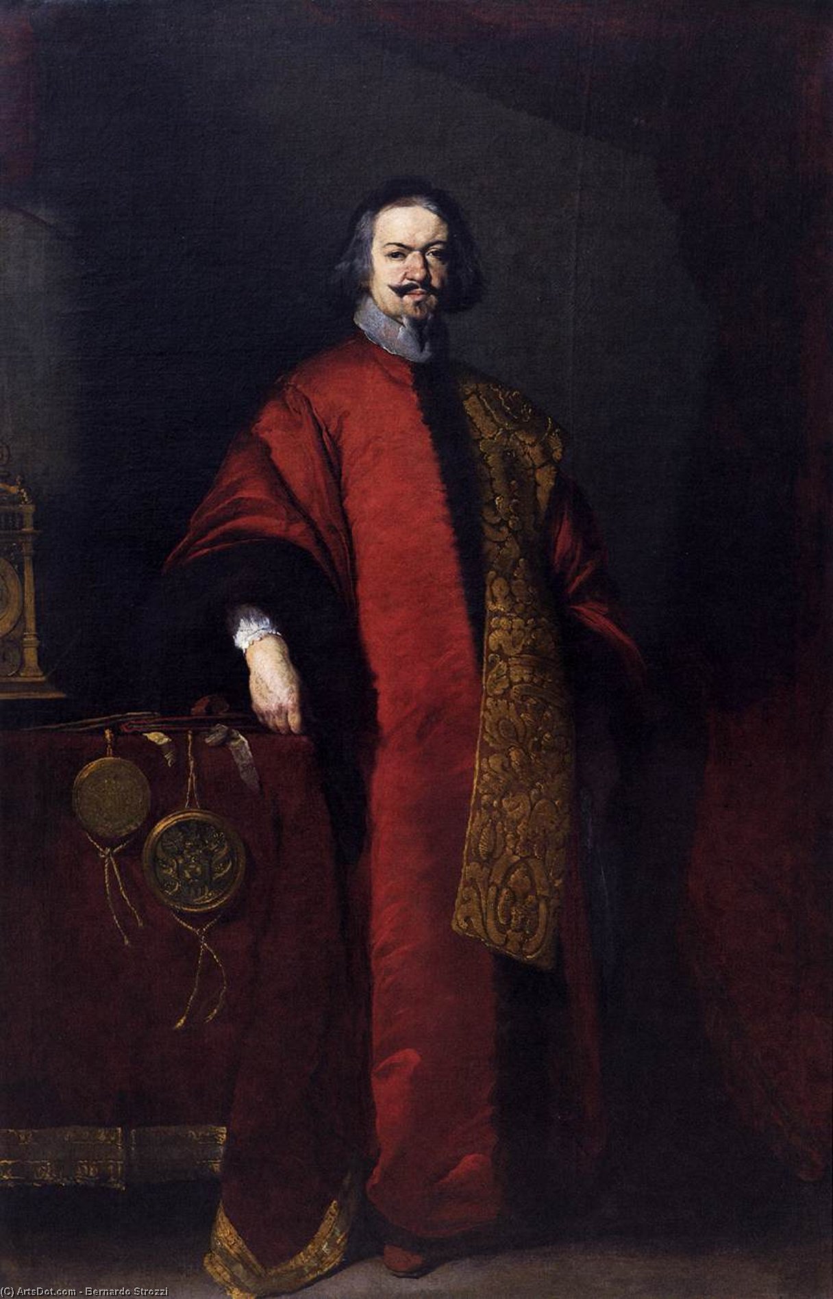 Portrait Of A Knight — Bernardo Strozzi