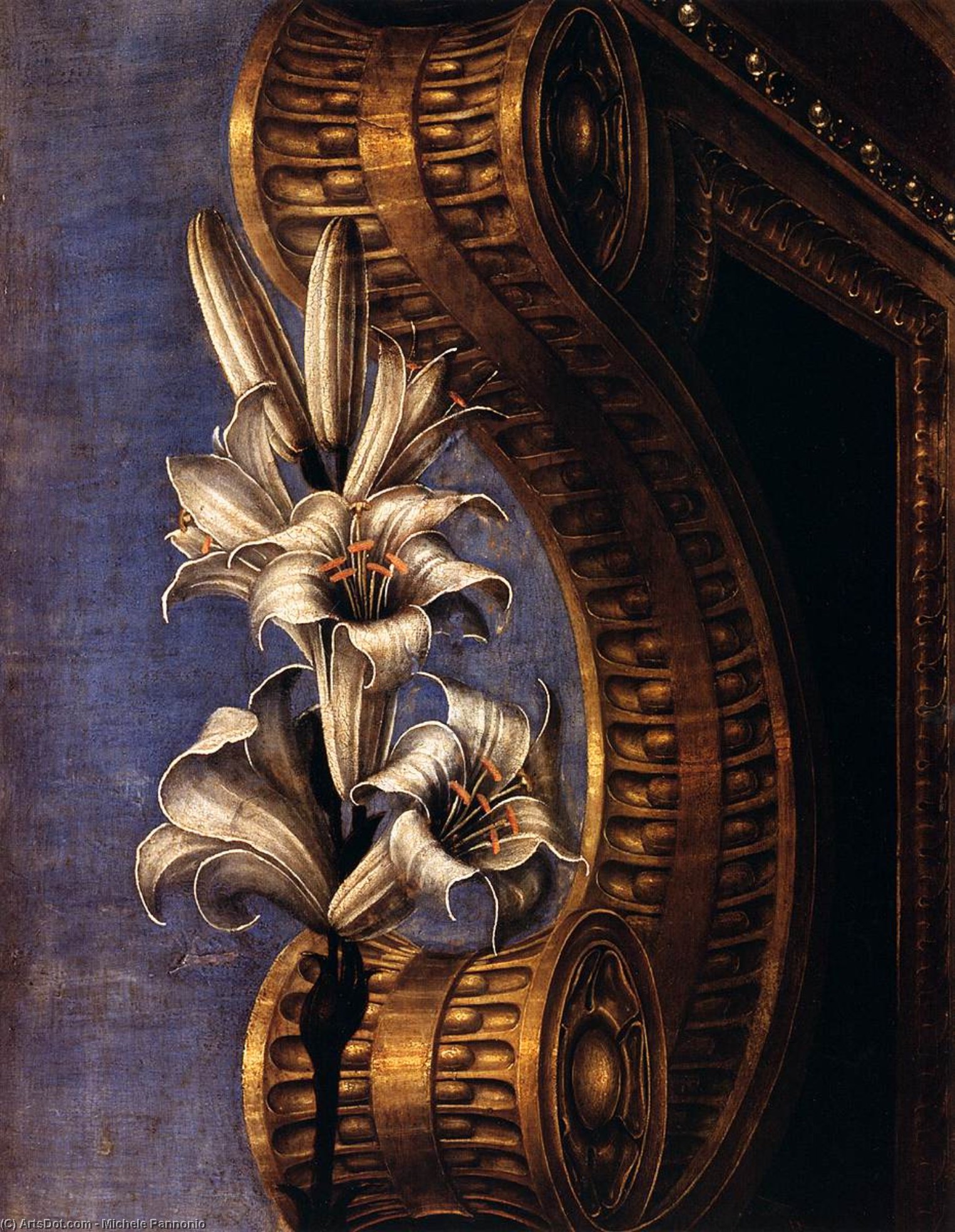 The Muse Thalia (detail) — Michele Pannonio
