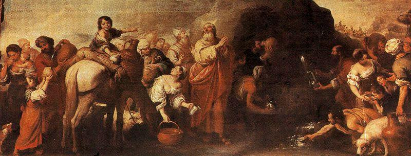 Moses And The Water From The Rock Of Horeb — Bartolomé Esteban Murillo