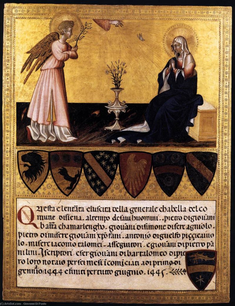 The Annunciation — Giovanni Di Paolo