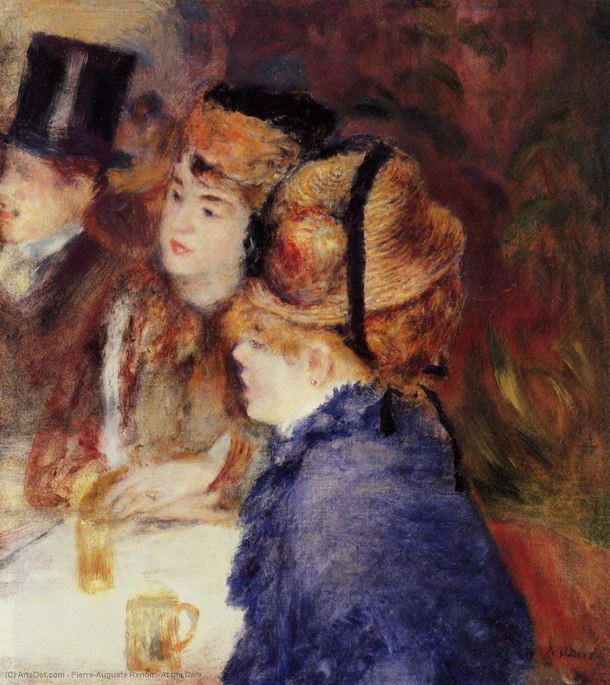 At The Cafe — Pierre-auguste Renoir