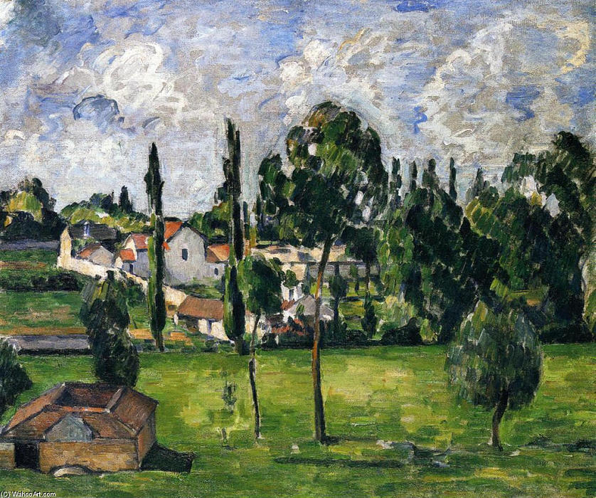 Landscape With Waterline — Paul Cézanne
