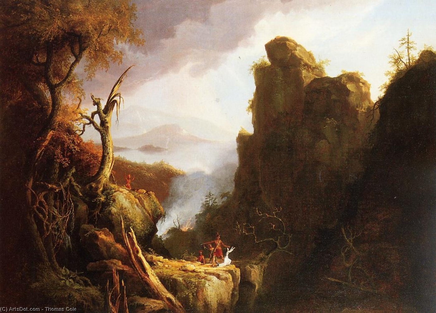 Indian Sacrifice — Thomas Cole