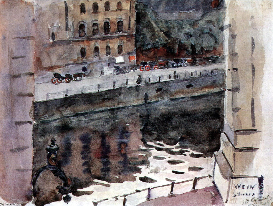 Berlin. Enbankment. — Vasily Ivanovich Surikov