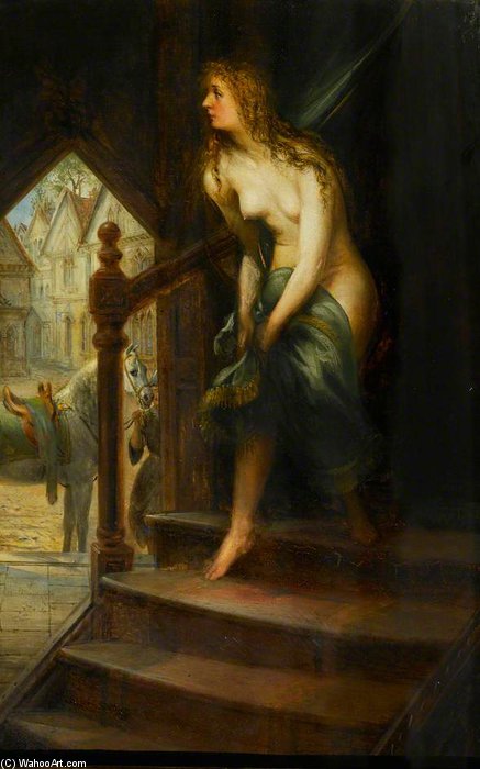 Godiva Disrobing To Ride Through Coventry — Joseph Henry Sharp