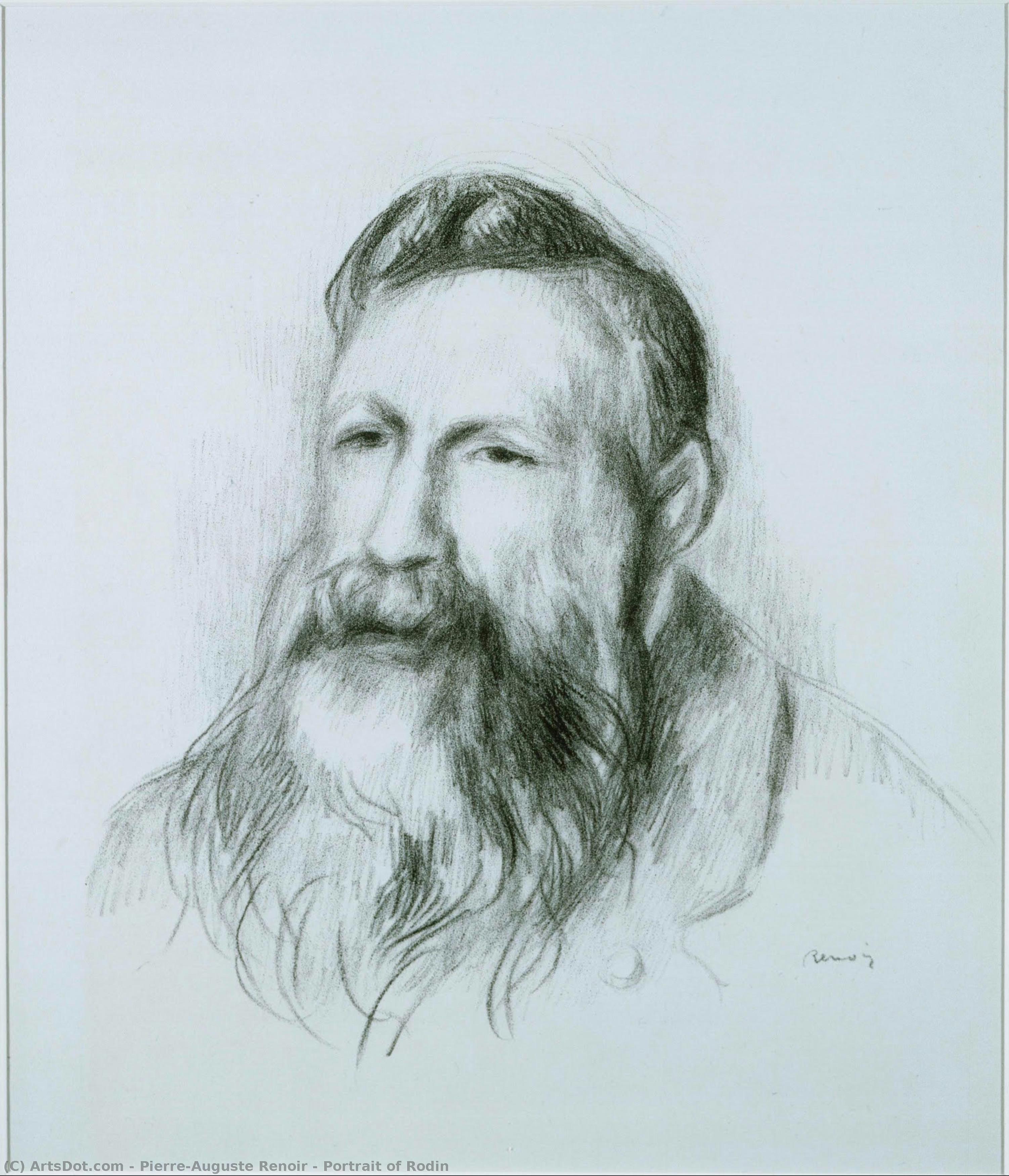 Portrait Of Rodin — Pierre-auguste Renoir