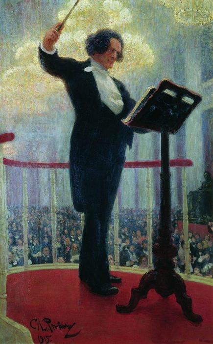 Portrait Of Anton Rubinstein — Ilya Yefimovich Repin