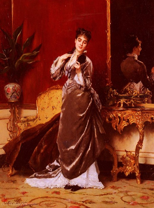 Dressing For The Ball — Gustave Léonhard De Jonghe