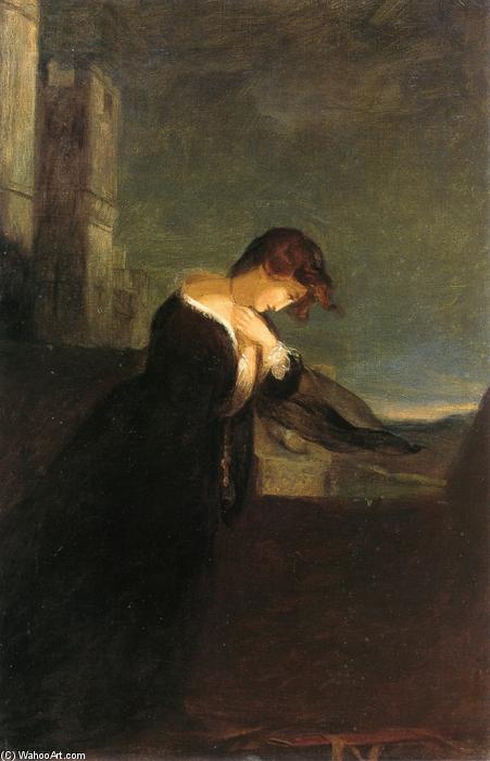 Lady On The Battlements Of A Castle — Thomas Sully