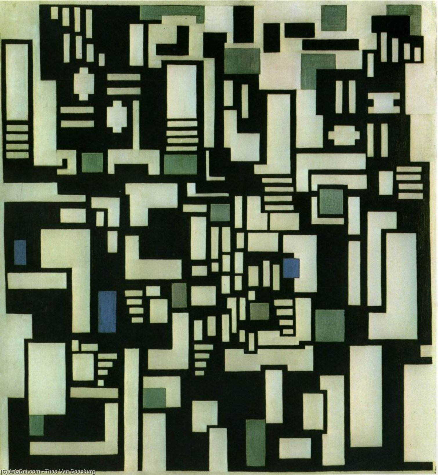 Composition Ix, Opus 18, 1917 — Theo Van Doesburg