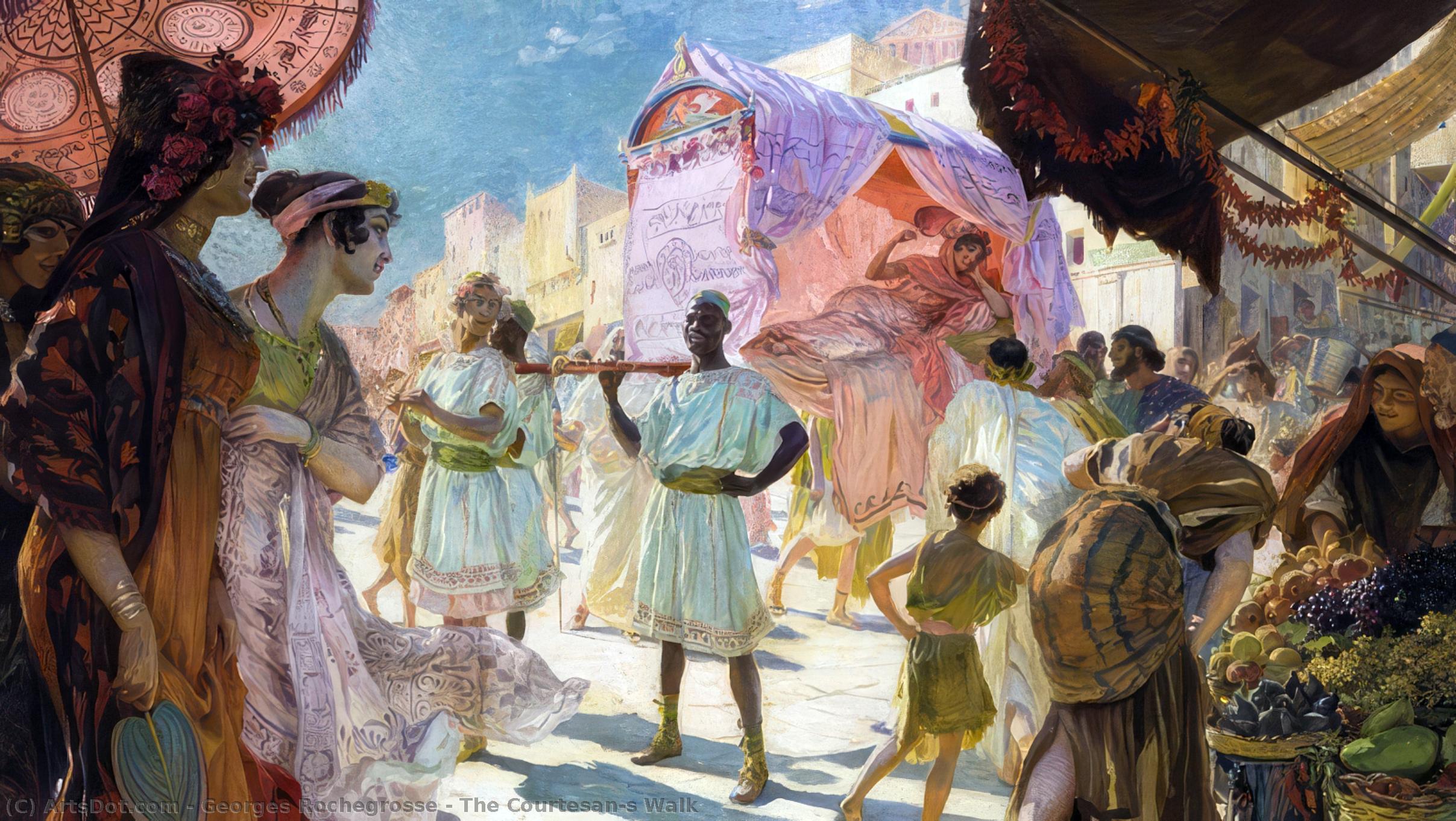 The Courtesan's Walk — Georges Antoine Rochegrosse