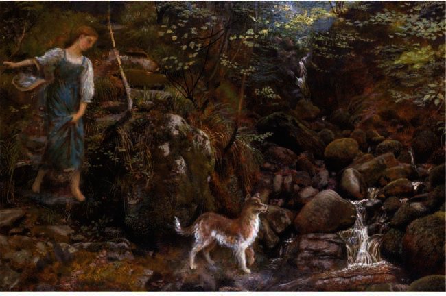 An Ayrshire Glen — Arthur Hughes