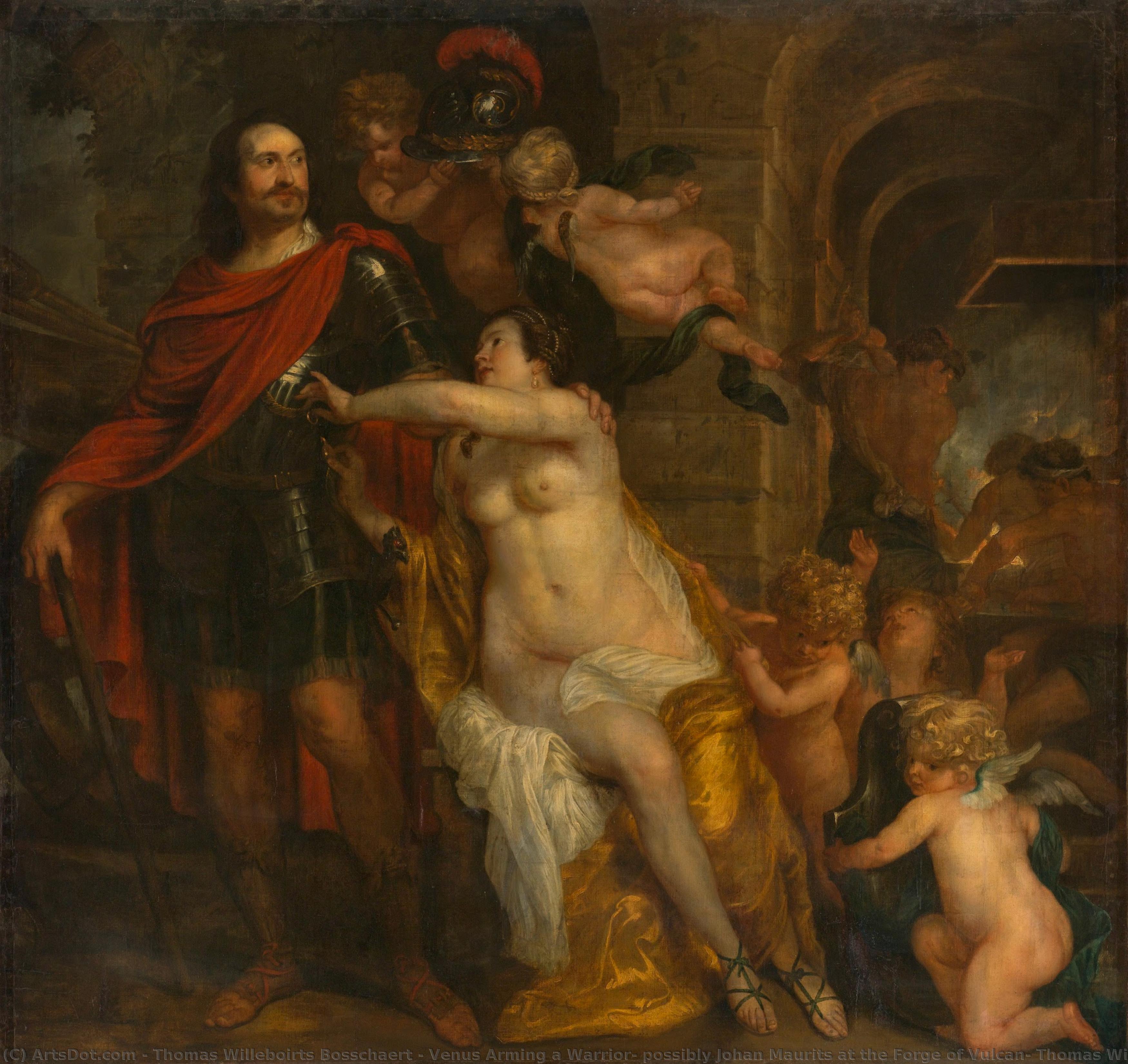 Venus Arming A Warrior, Possibly Johan Maurits At The Forge Of Vulcan, Thomas Willeboirts Bosschaert, C. 1644 — Thomas Willeboirts Bosschaert