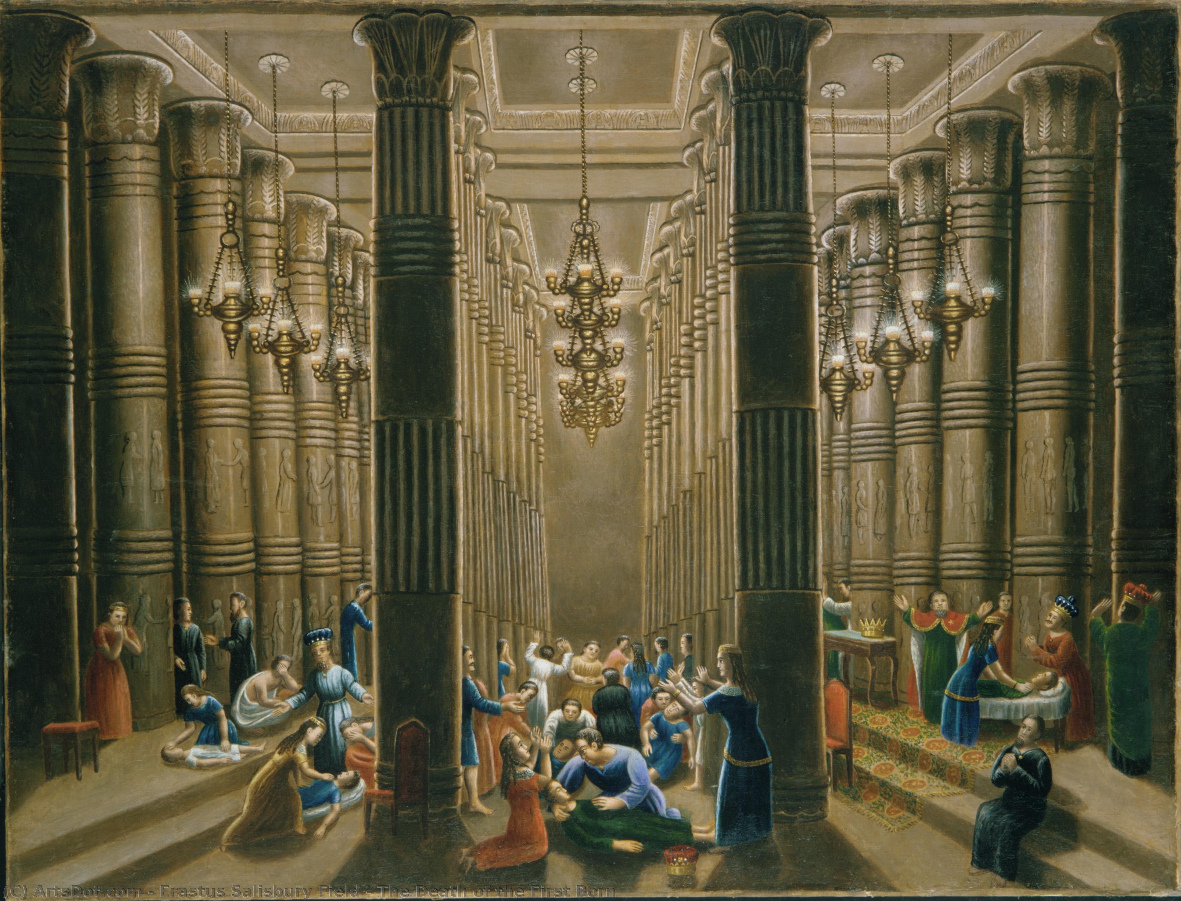 The Death Of The First Born — Erastus Salisbury Field