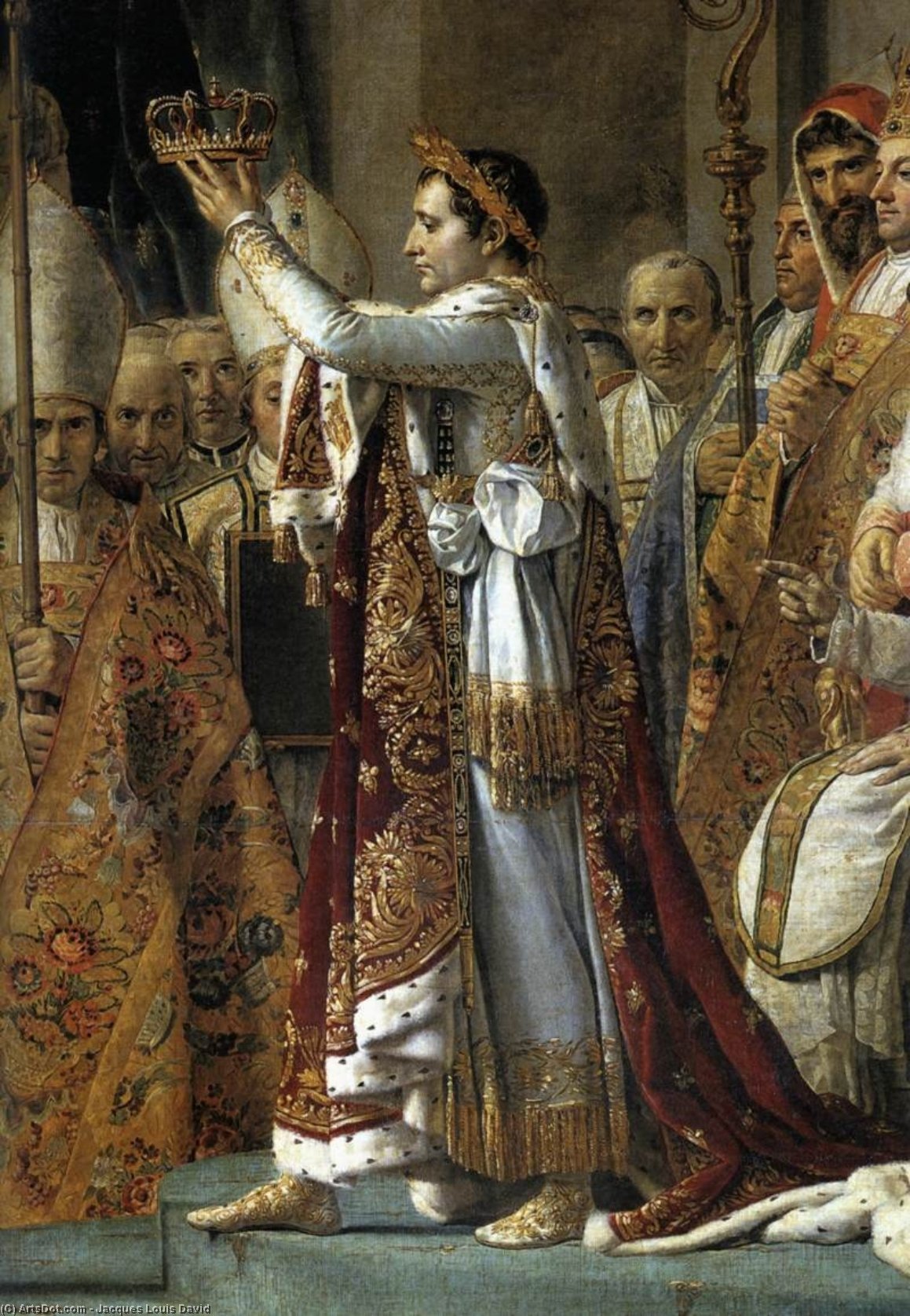 Consecration Of The Emperor Napoleon I (detail) — Jacques-louis David