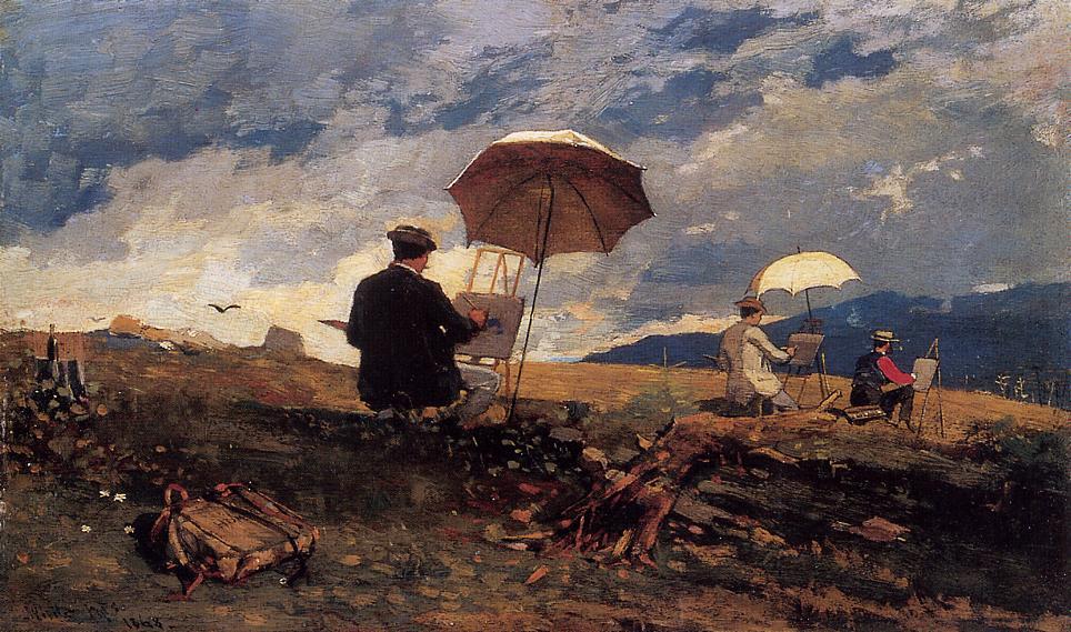 Artists Sketching In The White Mountains — Winslow Homer