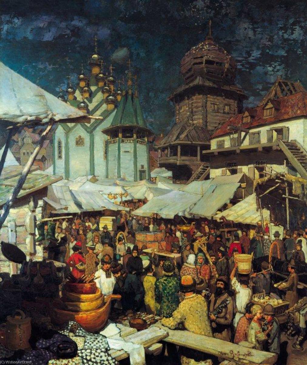 Market In The 17th Century — Apollinari Vasnetsov