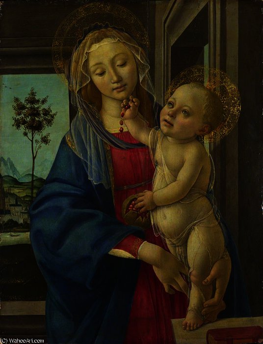 The Virgin And Child With A Pomegranate — Sandro Botticelli