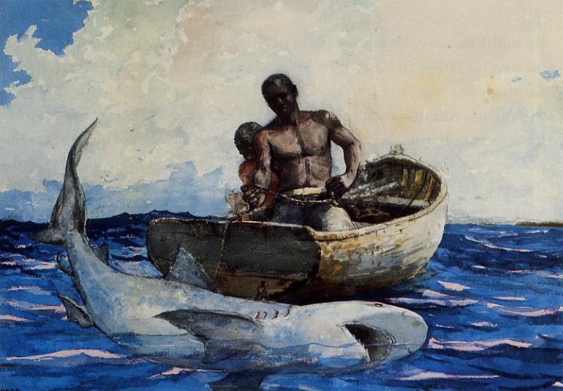 Shark Fishing — Winslow Homer