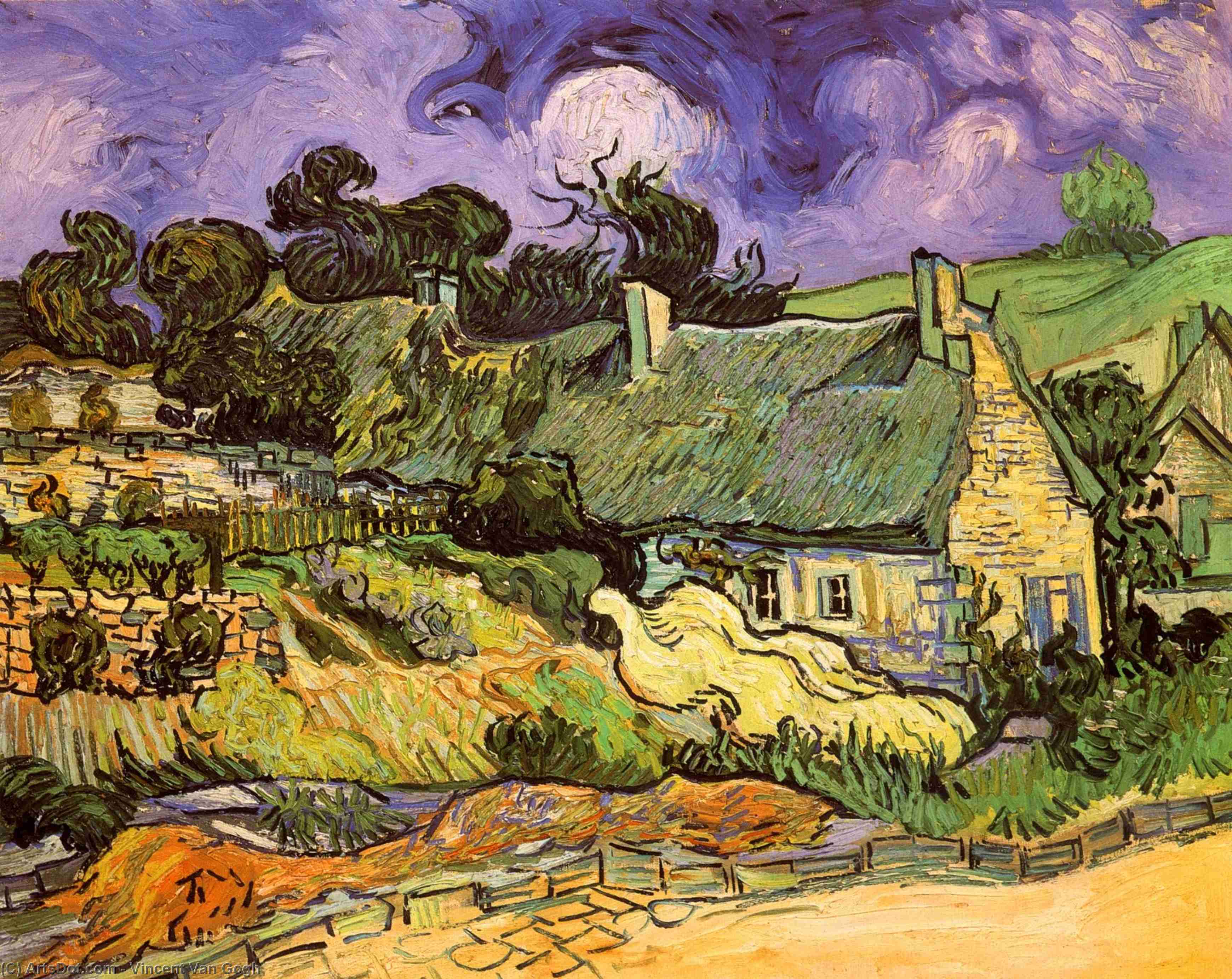 Cottages With Thatched Roofs — Vincent Willem Van Gogh