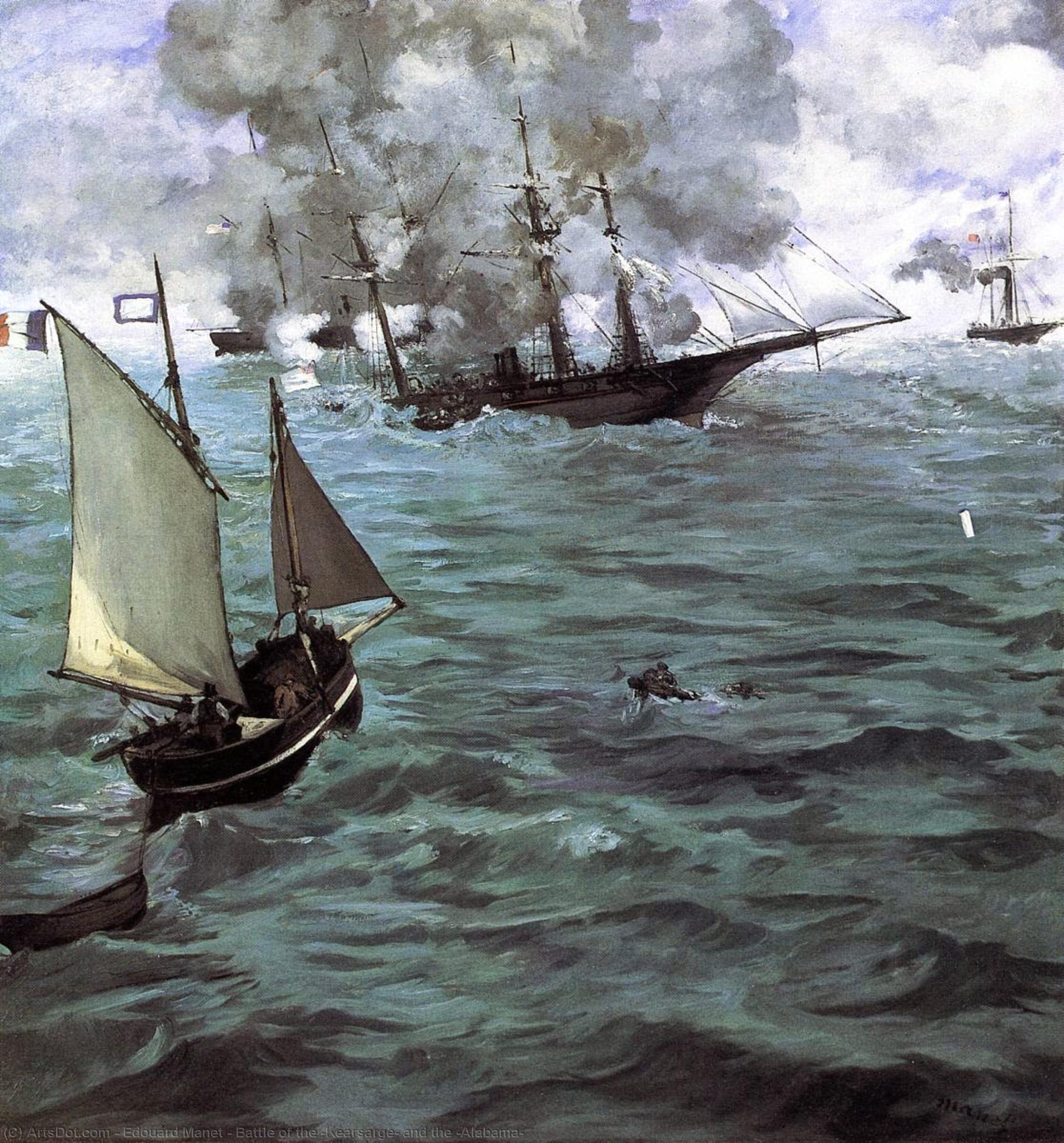 Battle Of The 'kearsarge' And The 'alabama' — Édouard Manet
