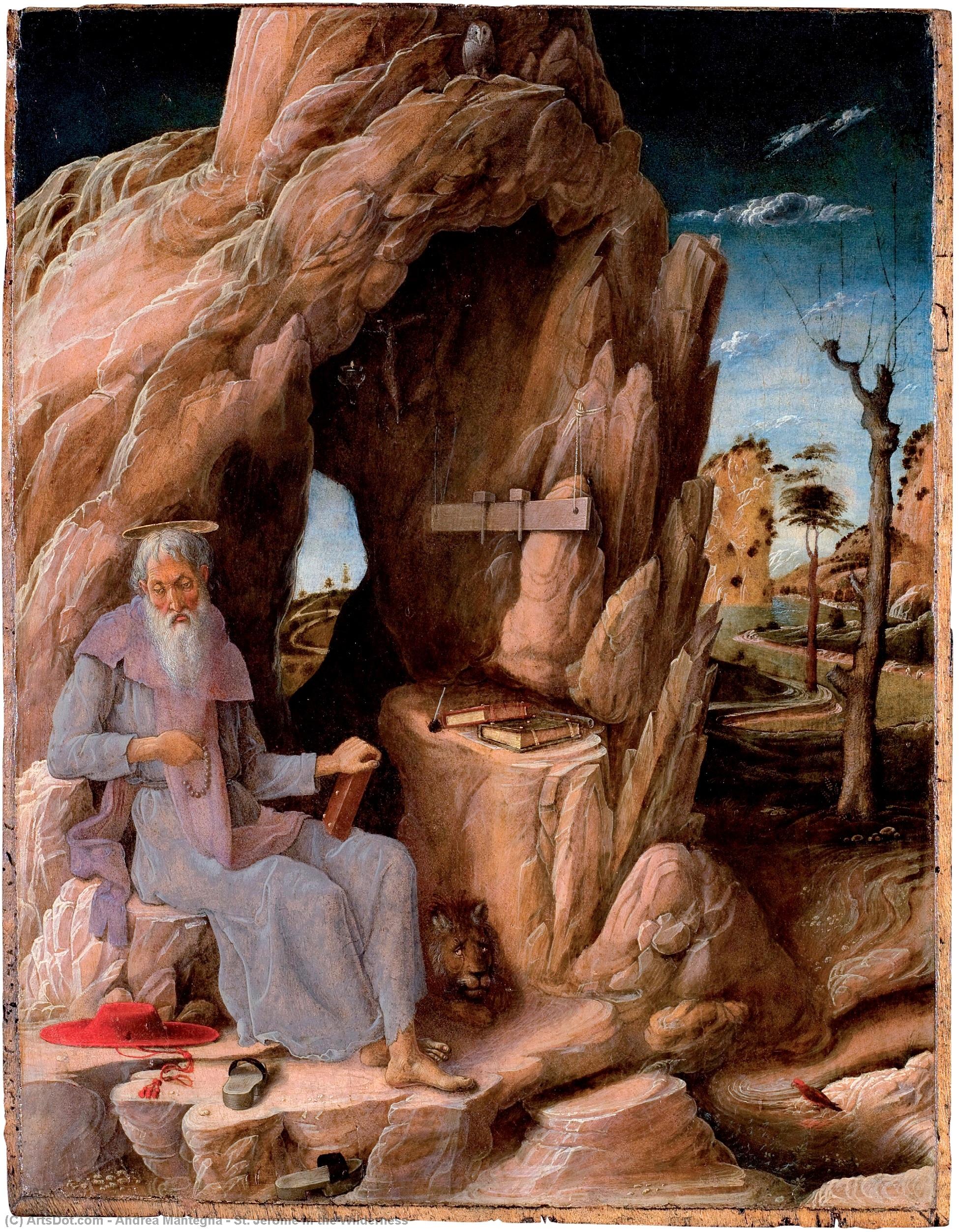 St. Jerome In The Wilderness — Andrea Mantegna