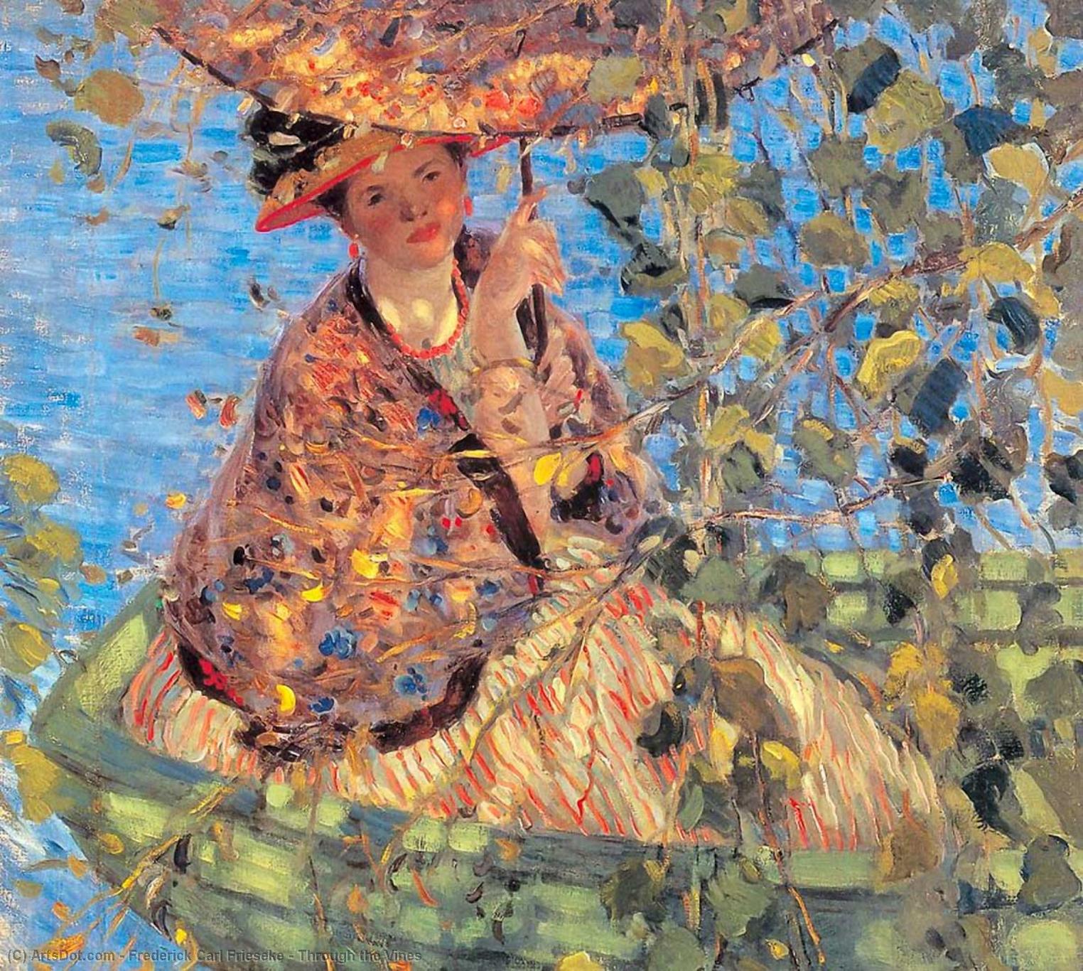 Through The Vines — Frederick Carl Frieseke