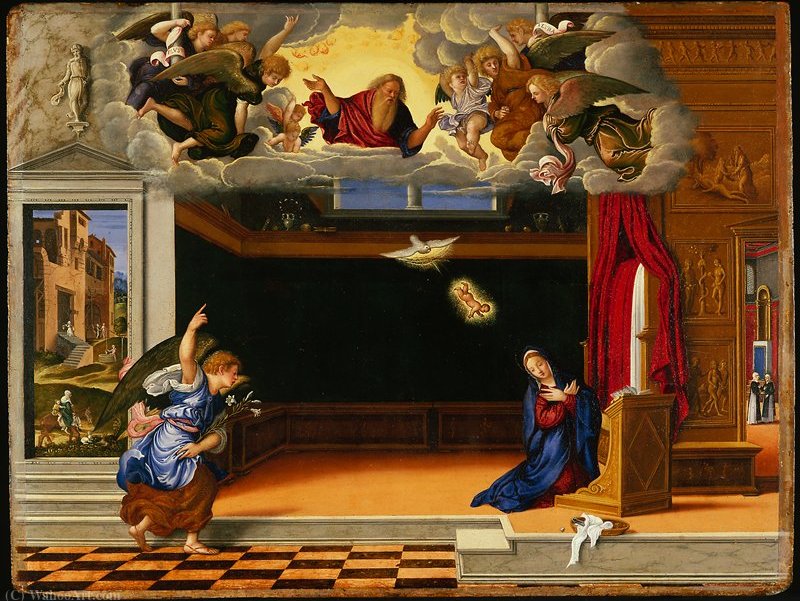 The Annunciation — Girolamo Da Santacroce