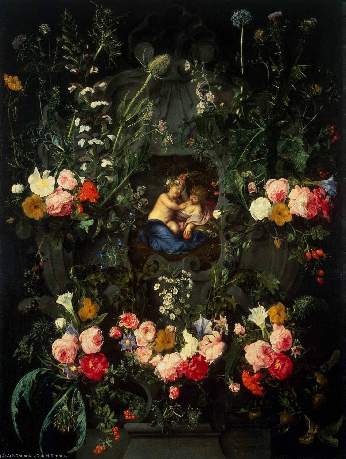 Garland Of Flowers — Daniel Seghers