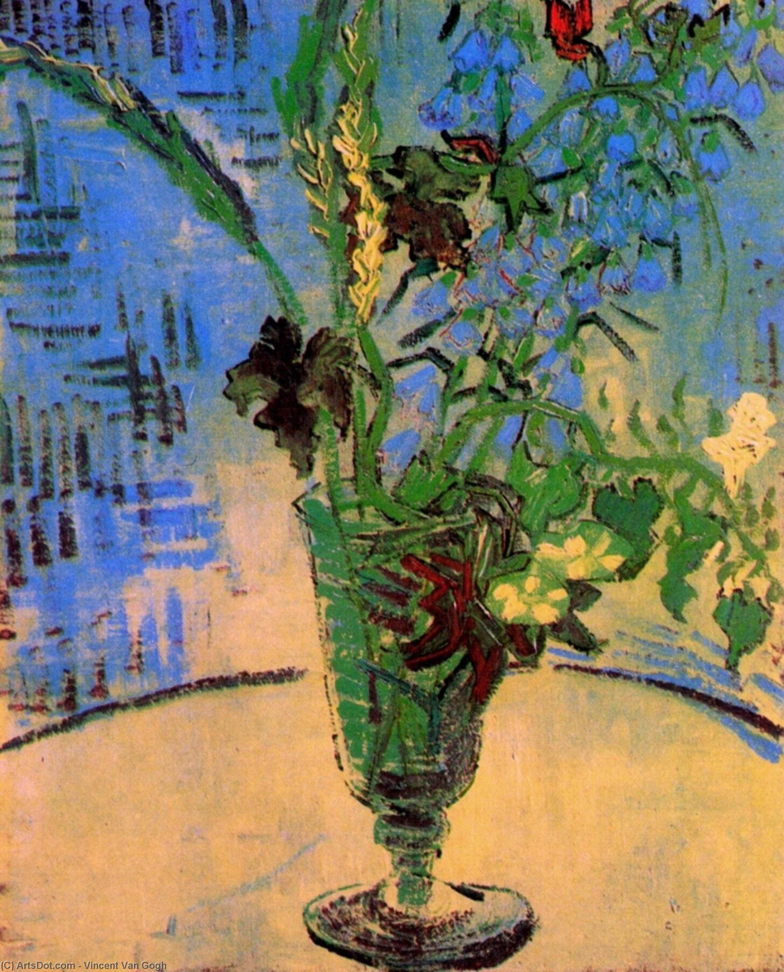 Still Life Glas Mit Wild Blumen — Vincent Willem Van Gogh
