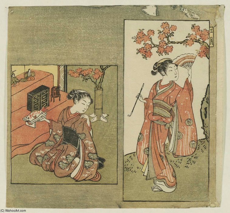 The Third Month (sangatsu) — Suzuki Harunobu